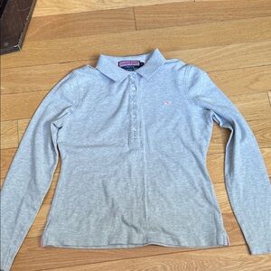 Vineyard Vines Light Gray women’s Polo Shirt